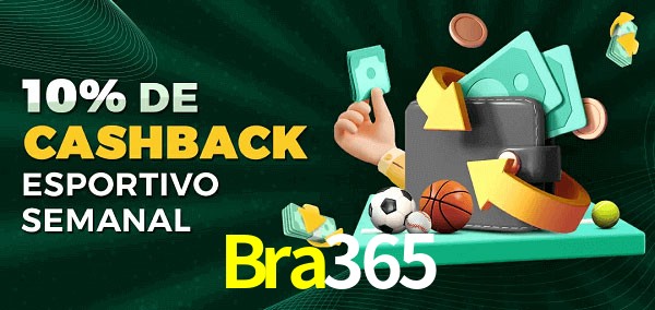 10% de bônus de cashback na Bra365